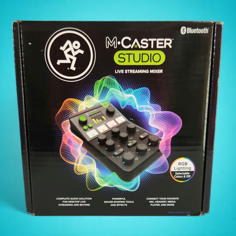 Mackie M-Caster Studio Live Streaming Mixer Bluetooth MCaster. Retails for $199